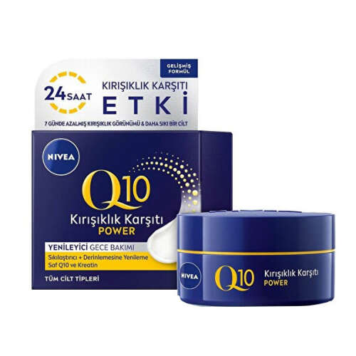 Nivea Q10 Power Kırıışıklık Karşıtı ve Sıkılaştırıcı Gece Kremi 50 ml - 1