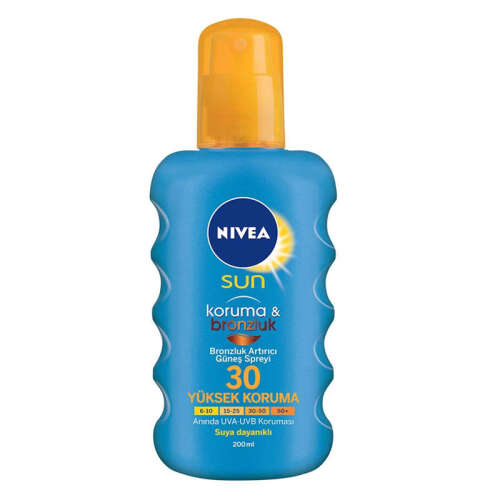 Nivea Sun Koruma ve Bronzluk Arttırıcı Spf 30 Güneş Spreyi 200 ml - 1