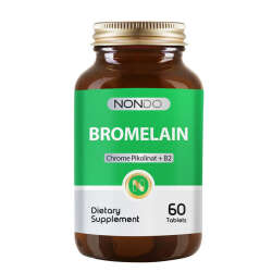 Nondo Vitamins Bromelain 750 mg Takviye Edici Gıda 60 Tablet - 1