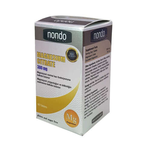 Nondo Vitamins Magnesium Citrate 60 Tablet - 1