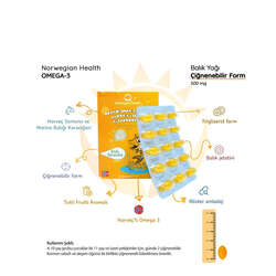 Norwegian Health Omega 3 Gummies Takviye Edici Gıda 3x30 Jel Form