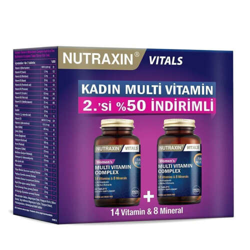 Nutraxin Womens Multi Vitamin Complex Avantaj Paket - 2. % 50 İndirimli - 1