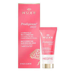 Nuxe Creme Prodigieuse Boost Glow Boosting Cream 40 ml Night Recovery Oil Balm 15 ml HEDİYE - 1