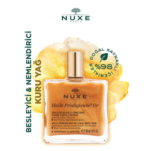 Nuxe Huile Prodigieuse Or Altın Parıltılı Kuru Yağ 50 ml - 1