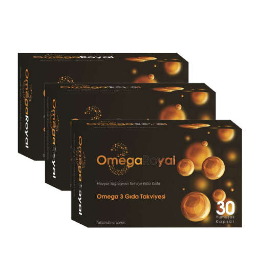 Omega Royal Omega 3 Takviye Edici Gıda 3 x 30 Yumuşak Kapsül - 1