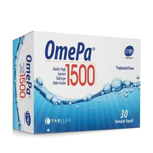 Omepa 1500 Balık Yağı İçeren Takviye Edici Gıda 30 Yumuşak Kapsül - 1