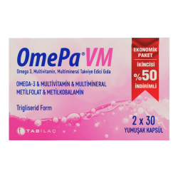 OmePa VM Takviye Edici Gıda 2x30 Yumuşak Kapsül - 1