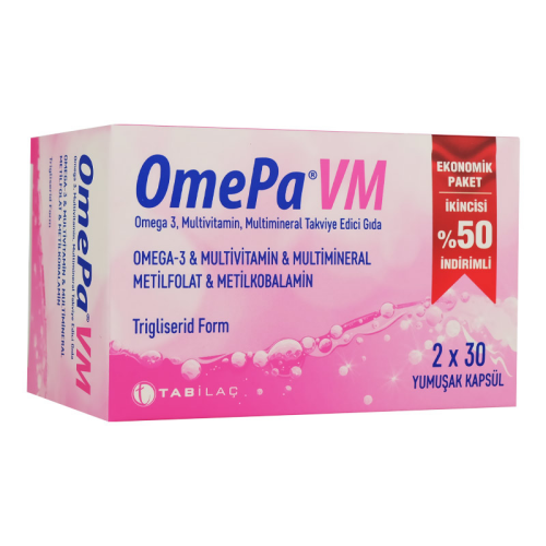 OmePa VM Takviye Edici Gıda 2x30 Yumuşak Kapsül - 2