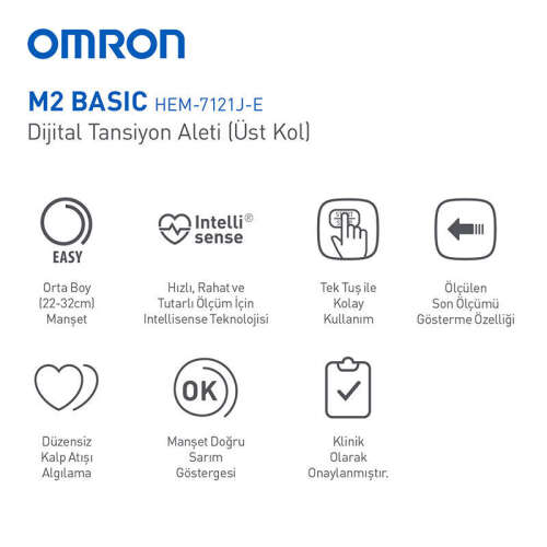 Omron M2 Basic Koldan Ölçer Tansiyon Aleti - 4