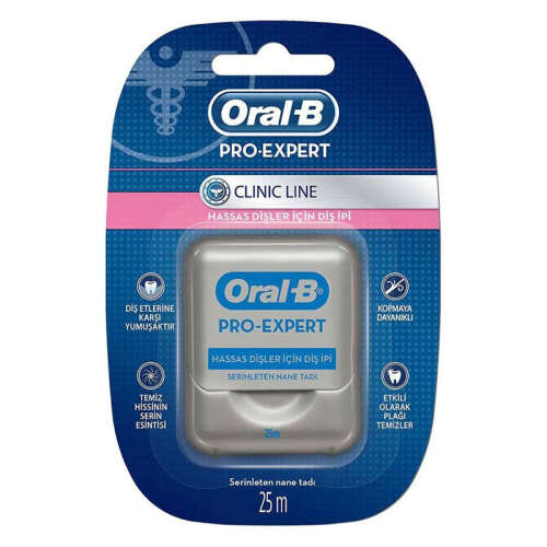 Oral-B Pro Expert Clinic Line Hassas Dişler için Diş İpi 25 Metre - 1