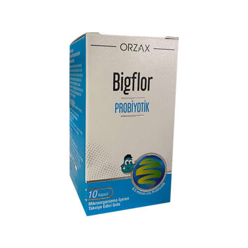 Orzax Bigflor Probiyotik Takviye Edici Gıda 10 Kapsül - 1