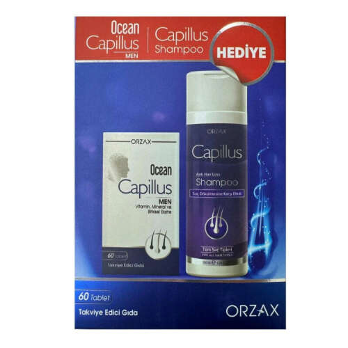 Orzax Ocean Capillus Men 60 Tablet + Capillus Şampuan Hediyeli - 1