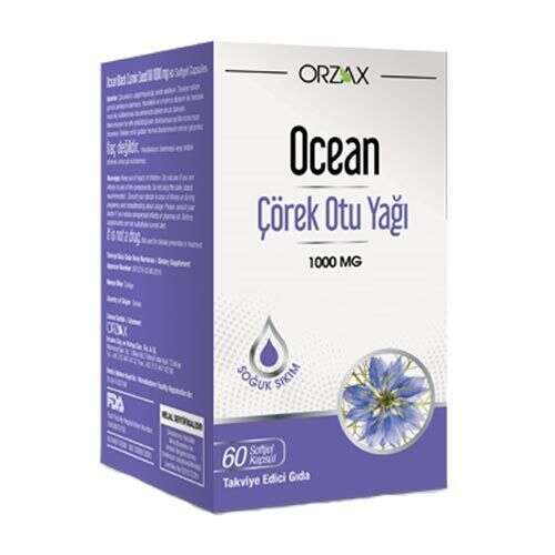 Orzax Ocean Çörek Otu Yağı 60 Kapsül - 1