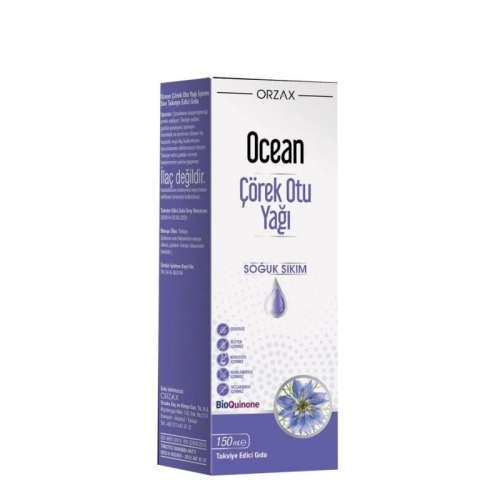 Orzax Ocean Çörek Otu Yağı Soğuk Sıkım 150 ml - 1