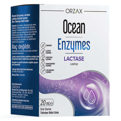 Orzax Ocean Enzymes Lactase Damla 20 ml - 1