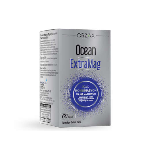 Orzax Ocean ExtraMag Üçlü Magnezyum Kombinasyonu 60 Tablet - 1