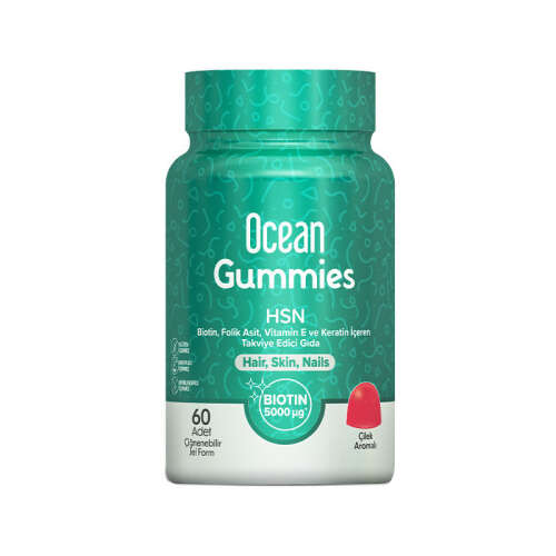 Orzax Ocean Gummies HSN Takviye Edici Gıda 60 Adet Çiğnenebilir Jel Form - 1