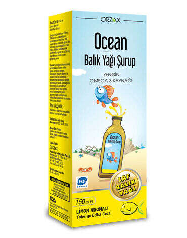 Orzax Ocean Omega3 Şurup 150 ml - Limon - 1