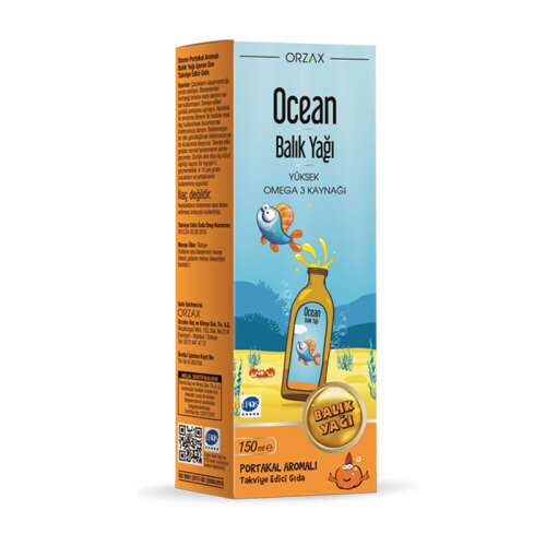 Orzax Ocean Omega3 Şurup 150 ml - Portakal - 1