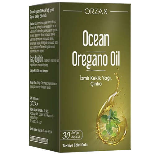 Orzax Ocean Oregano Oil Takviye Edici Gıda 30 Kapsül - 1