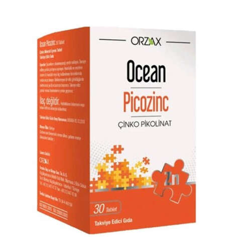 Orzax Ocean Picozinc Takviye Edici Gıda 30 Tablet - 1