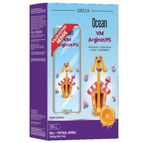 Orzax Ocean VM Arginin PS Takviye Edici Gıda 150 ml - Kalem Kutusu HEDİYE - 1