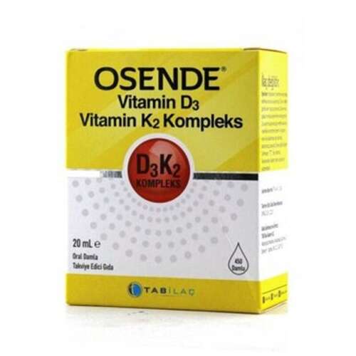 Osende Vitamin D3 K2 Complex Takviye Edici Gıda 20 ml - 1