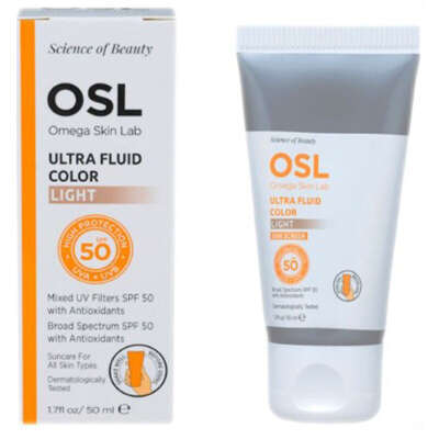 Osl - Omega Skin Lab Ultra Fluide Color Spf50+ Güneş Koruyucu Krem 50 ml - Light - 1