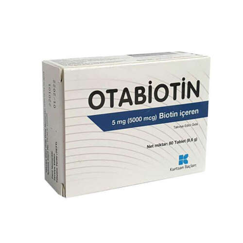 Otabiotin 5 mg Biotin İçeren Takviye Edici Gıda 60 Tablet - 1