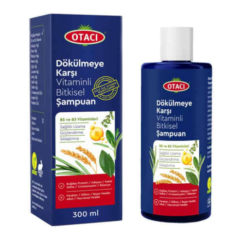 Otacı Dökülmeye Karşı Vitaminli Bitkisel Şampuan 300 ml - 1