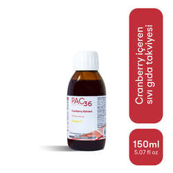 Pac 36 Cranberry Extract D-mannoz ve Vitamin C Takviye 150 ml - 2