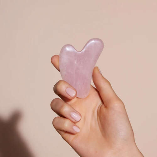 Pelcare Rose Quartz Heart Gua Sha - 2