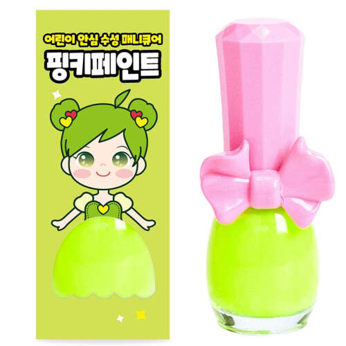 Pinky Cosmetic Çocuklar İçin Soyulabilir Oje - Neon Green - 2