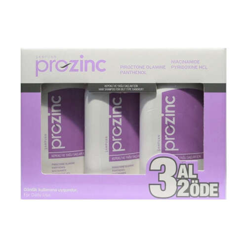 Prozinc 3al 2öde 3x300ml (Kepekli ve yağlı Saçlar) Şampuan 3x300 ml - 1