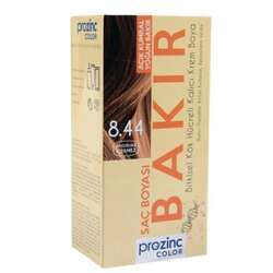 Prozinc Color 8.44 Bakır - Amonyaksız Bitkisel Kalıcı Saç Boyası