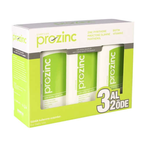 Prozinc Kuru Kepekli Saçlar İçin Şampuan 300 ml | 3 al 2 öde - 1