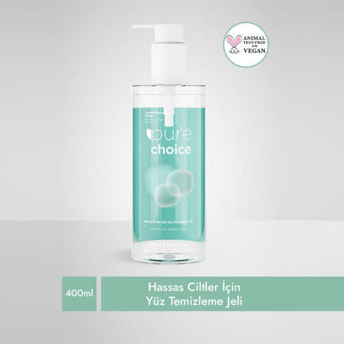 Pure Choice Hassas Ciltler Için Yüz Temizleme Jeli 400 ml - 1