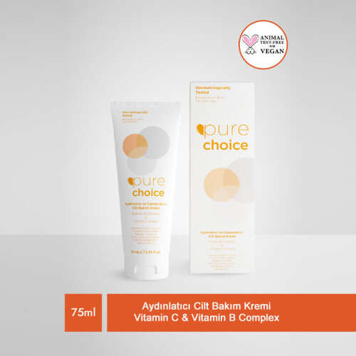 Pure Choice Vitamin C ve Vitamin B Complex Cilt Bakım Kremi 75 ml - 3