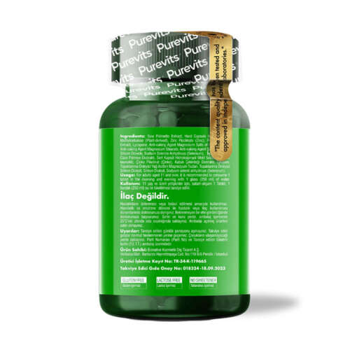 Purevits Saw Palmetto Complex 60 Vegan Kapsül - 4