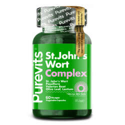 Purevits St. Johns Wort Complex 500 mg Takviye Edici Gıda 60 Vegan Kapsül - 1