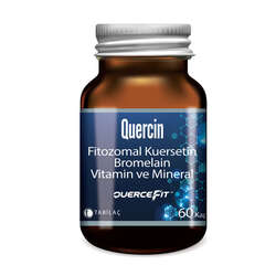 Quercin Kuersetin, Bromelain, Vitamin ve Mineral 60 Kapsül