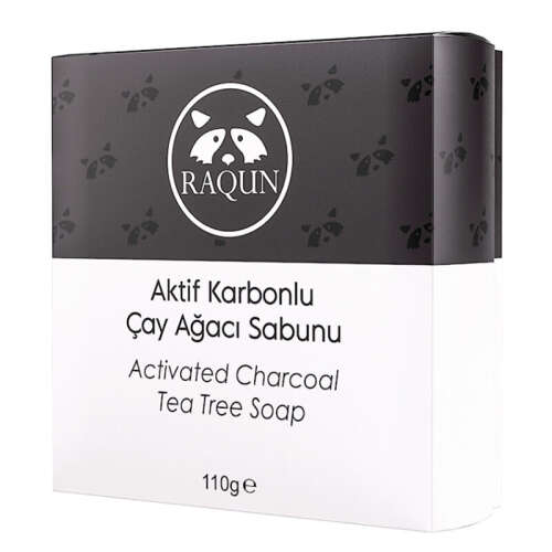 Raqun Aktif Karbonlu Çay Ağacı Sabunu 110 gr - 1