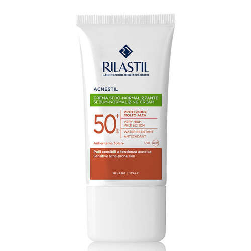 Rilastil Acnestil Düzensiz Ciltler İçin Yüz Güneş Koruyucu Krem Spf50+ 40 ml - 1