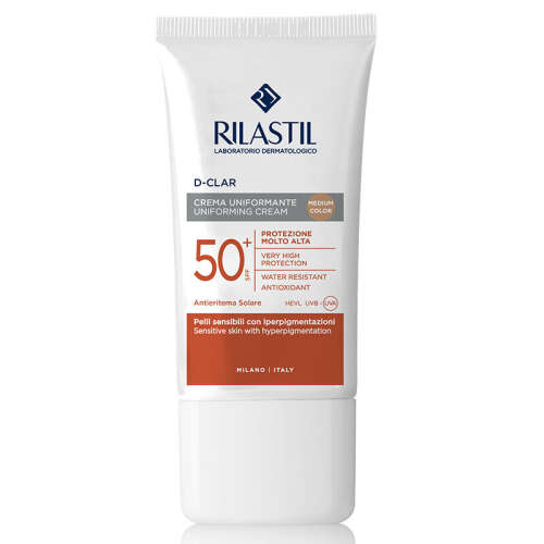 Rilastil D-Clar Leke Karşıtı Yüz Güneş Koruyucu Krem Spf50+ 40 ml - Medium - 1