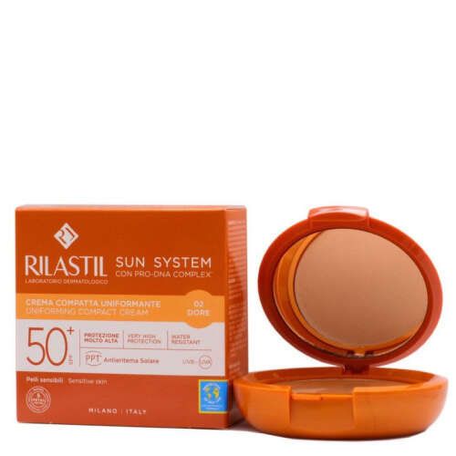 Rilastil Sun System SPF50+ Uniforming Compact Cream 10 gr - 02 Dore - 1