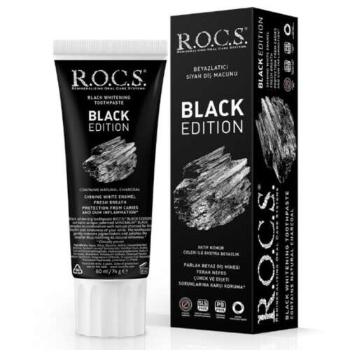 Rocs Black Edition Beyazlatıcı Diş Macunu 60 ml - 1