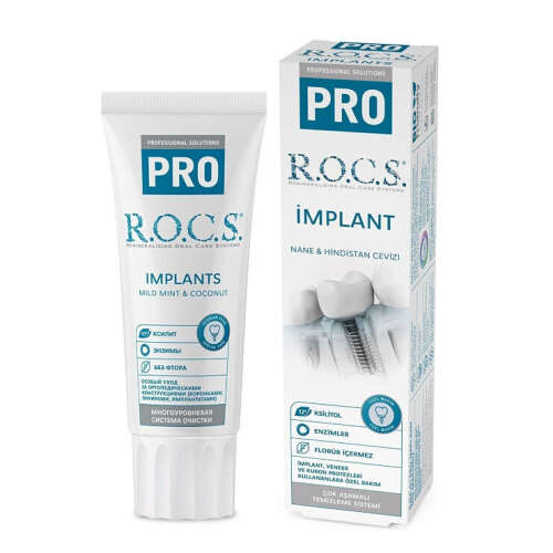 ROCS Implant Nane ve Hindistan Cevizi Diş Macunu 60 ml - 1