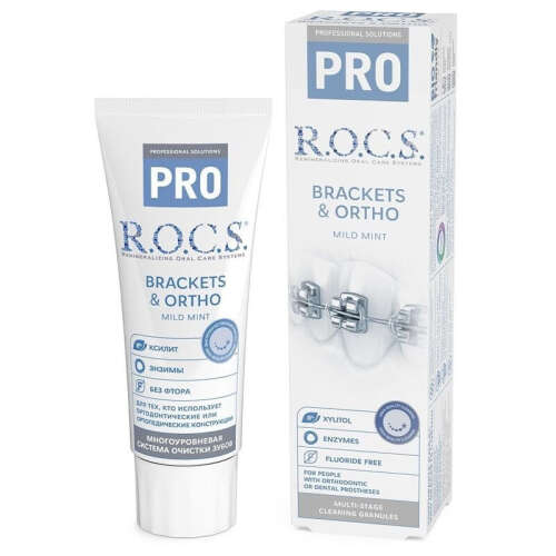 Rocs Pro Ortho-Bracket Hafif Naneli Diş Macunu 60 ml - 1