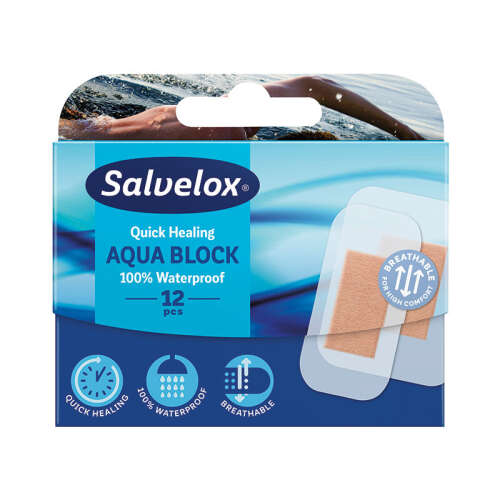 Salvelox Aqua Block Suya Dayanıklı Yara Bandı 12 Adet - 1