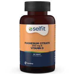 Selfit Magnesium Citrate 200 Mg ve Vitamin D 60 Tablet - 1